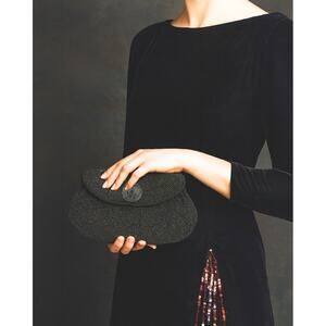 Vintage Jorelle Beaded Handbag Clutch Black